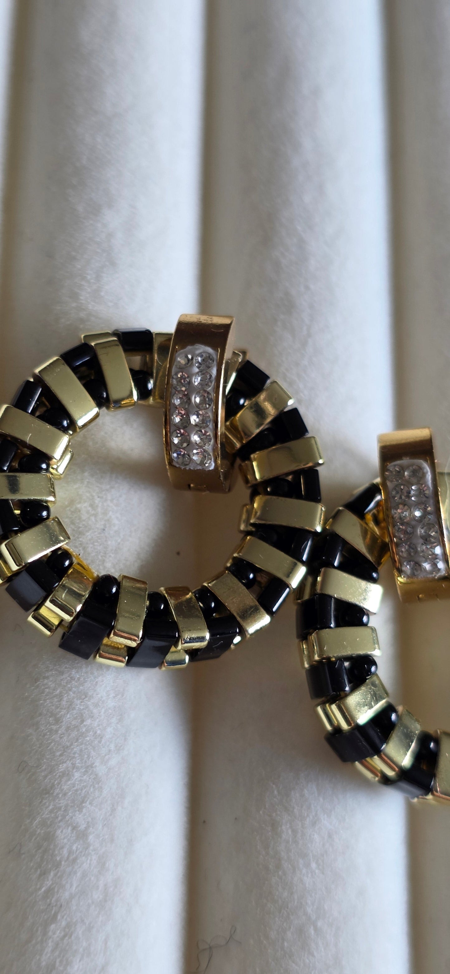 Noir Luxe Hoops