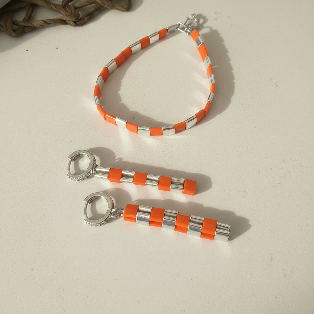 Ember Line Drop Earrings