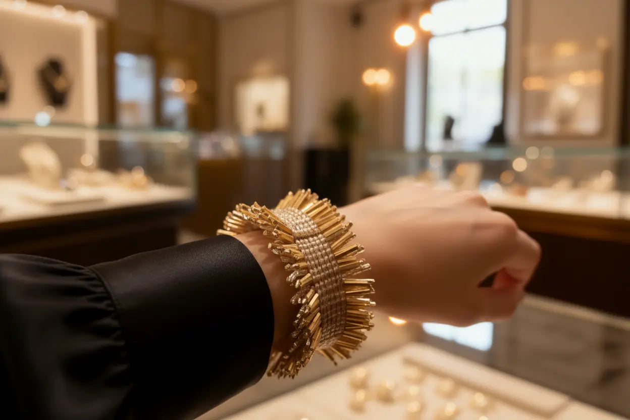 Crystal Crown Cuff