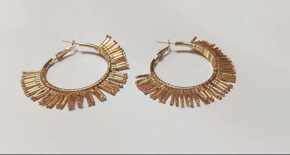 Miyuki Seed Bead Fringe Earrings, Handwoven Japanese Drop Earrings, Modern Minimal Statement Jewelry