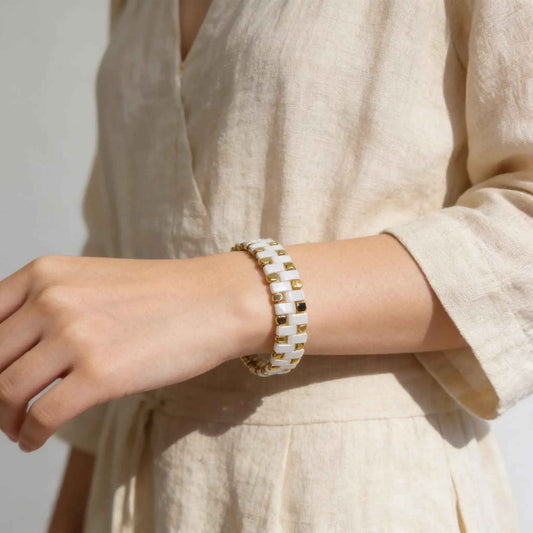 Ivory Structure Bracelet