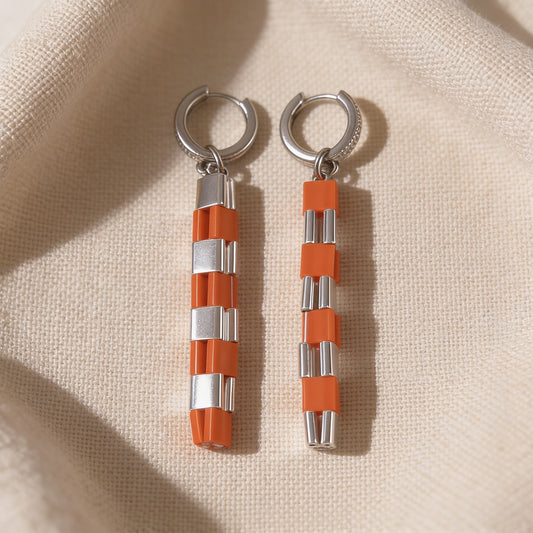 Ember Line Drop Earrings