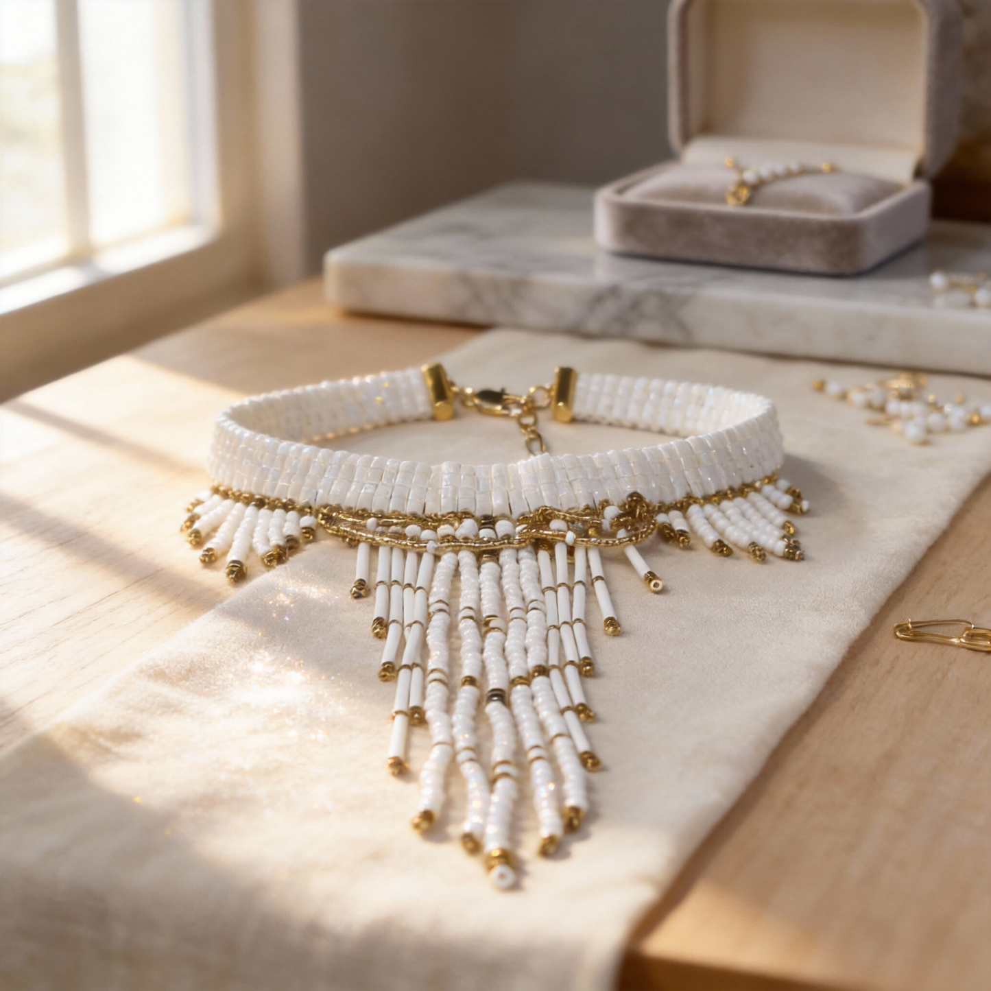 Ivory Cascade Necklace
