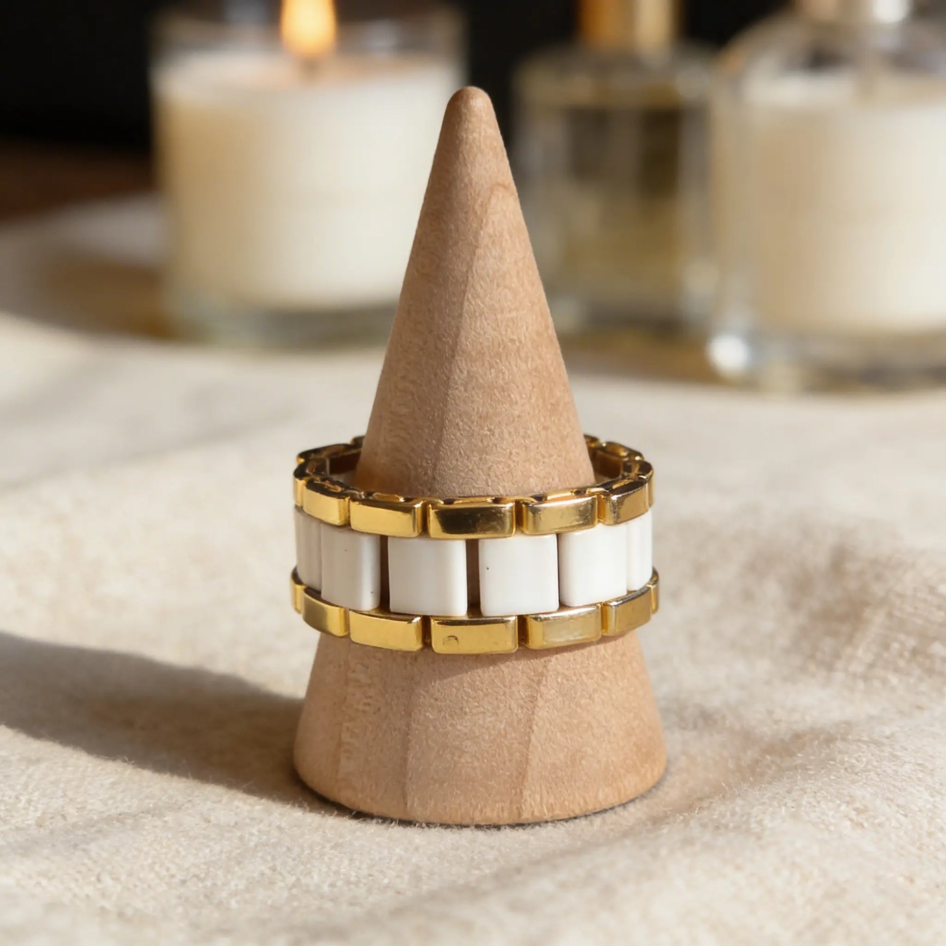 Ivory Rhythm- Pulse Ring - Gemnglow