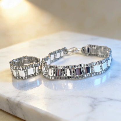 Silver Frame ring - Gemnglow