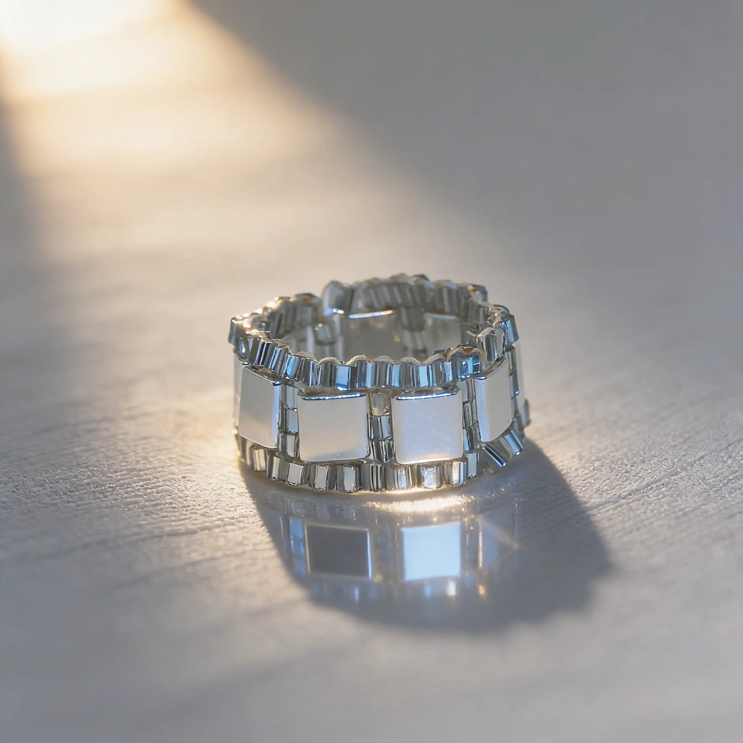 Silver Frame ring - Gemnglow