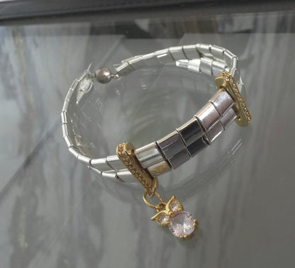 Silver Glow Charm Bracelet
